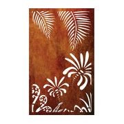Decorative Garden Art & Privacy Screen- Koru with Palm gallery detail image