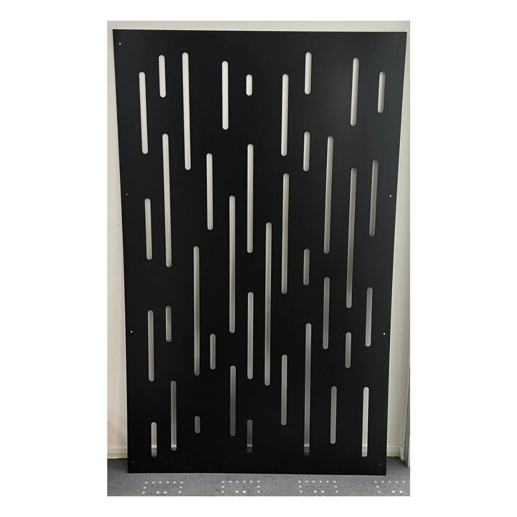 Vertical Lines - Corten Steel & Aluminium Fence Panel gallery detail image
