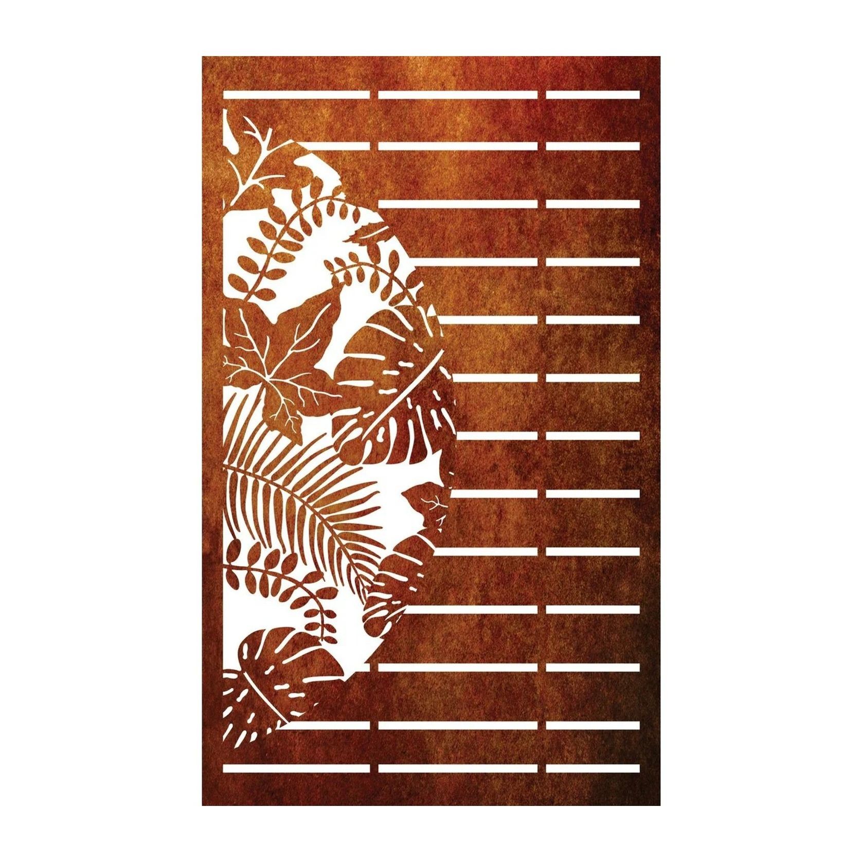 Fence Panel - Half Leaf with Straight lines gallery detail image