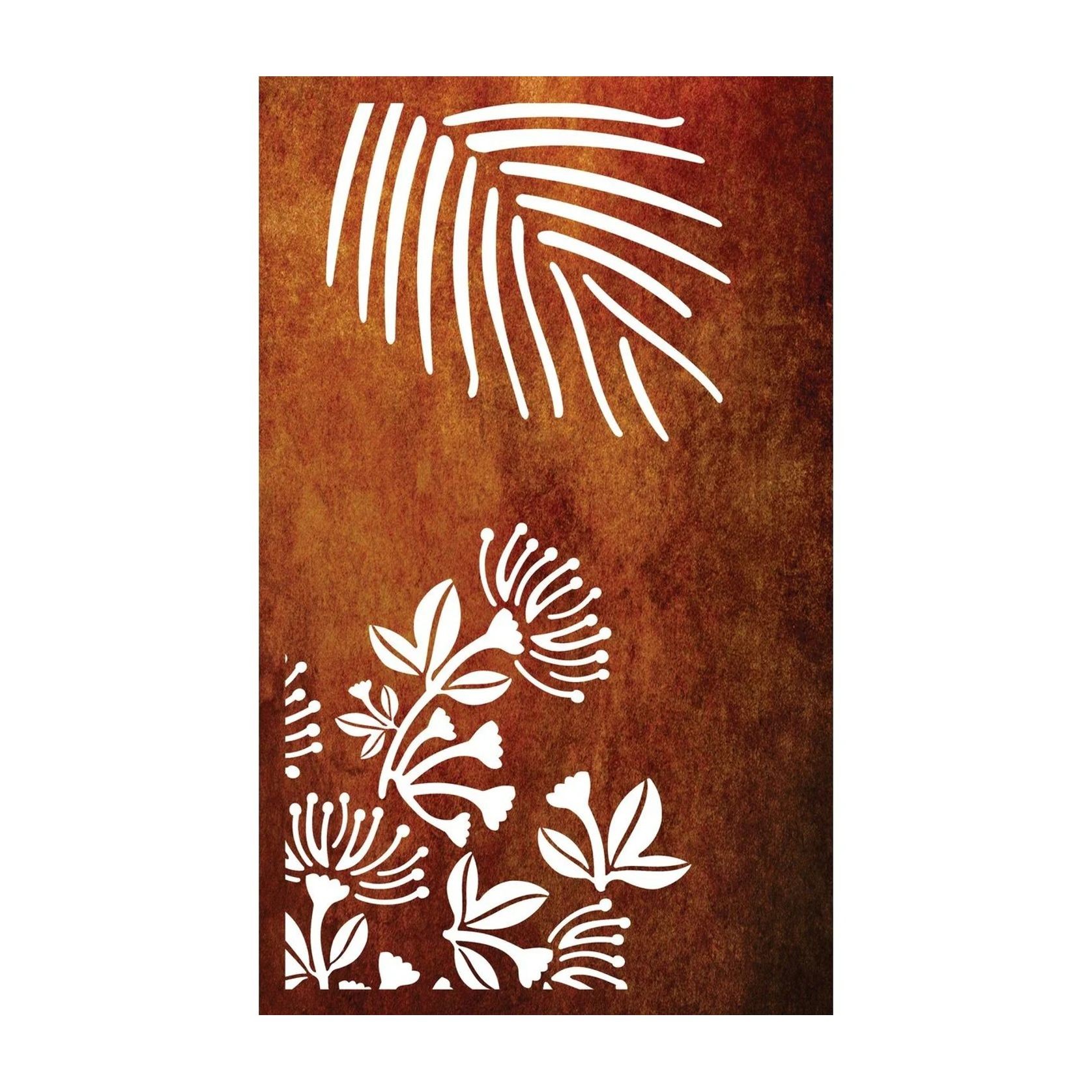 Laser Cut Garden Metal Art - Pohutukawa Panel Set" gallery detail image