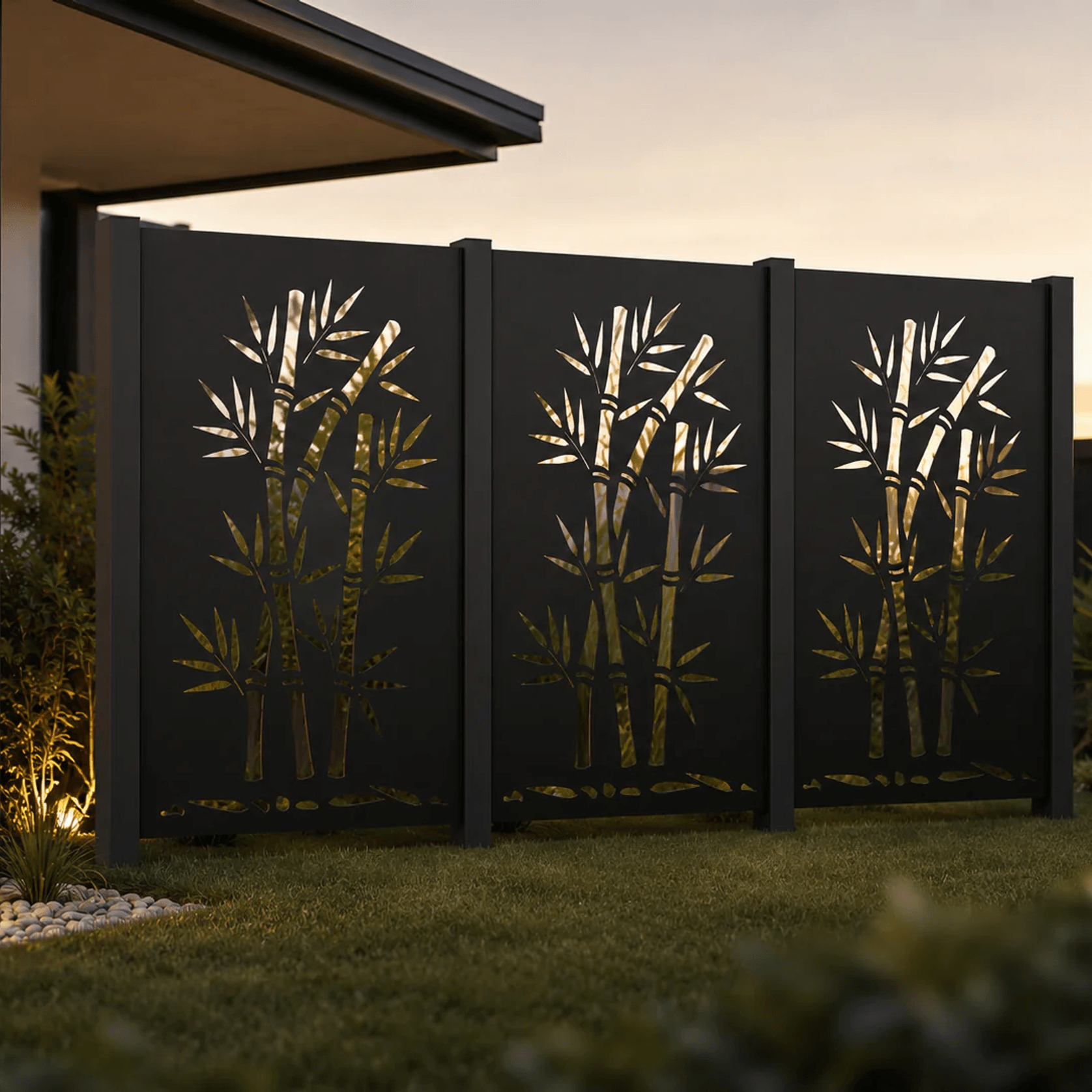 Bamboo Stalks- Laser Cut Fence Panel gallery detail image