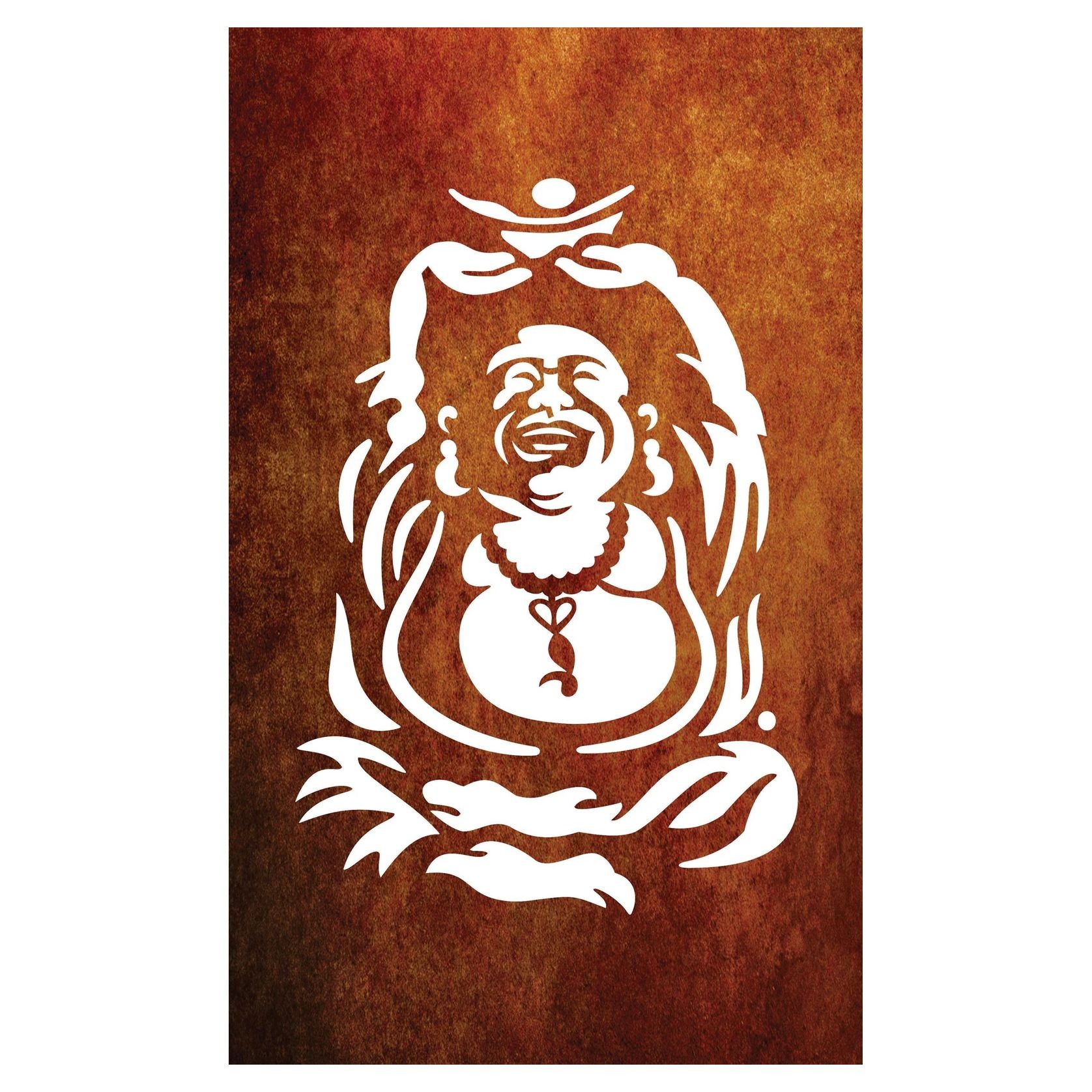 Laughing Buddha - Laser Cut Fence Panel gallery detail image