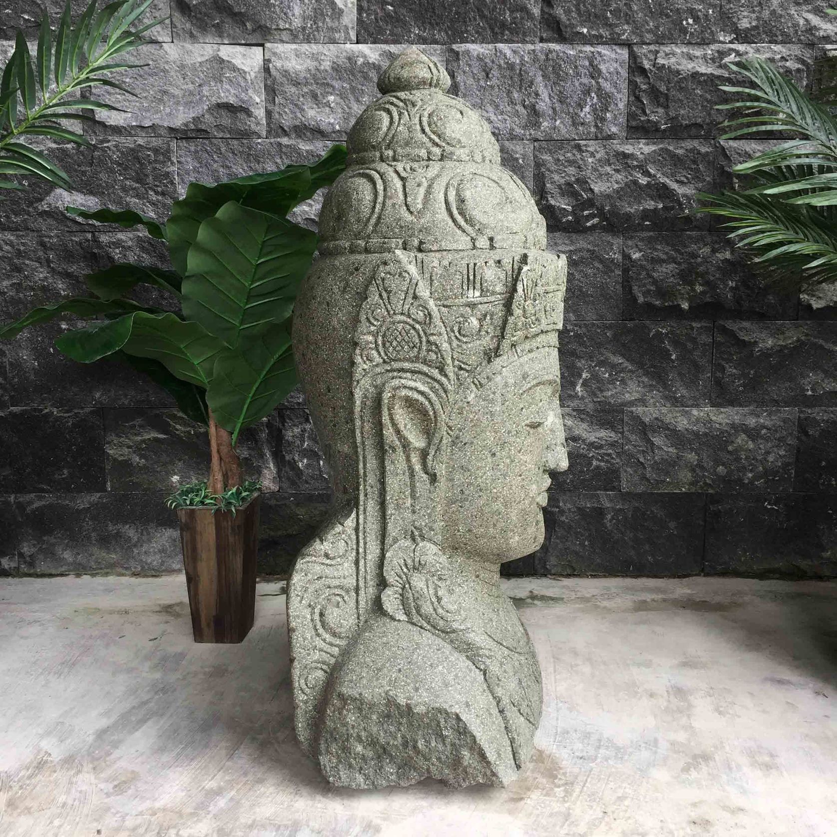 Greenstone Buddha Statue 105cm gallery detail image