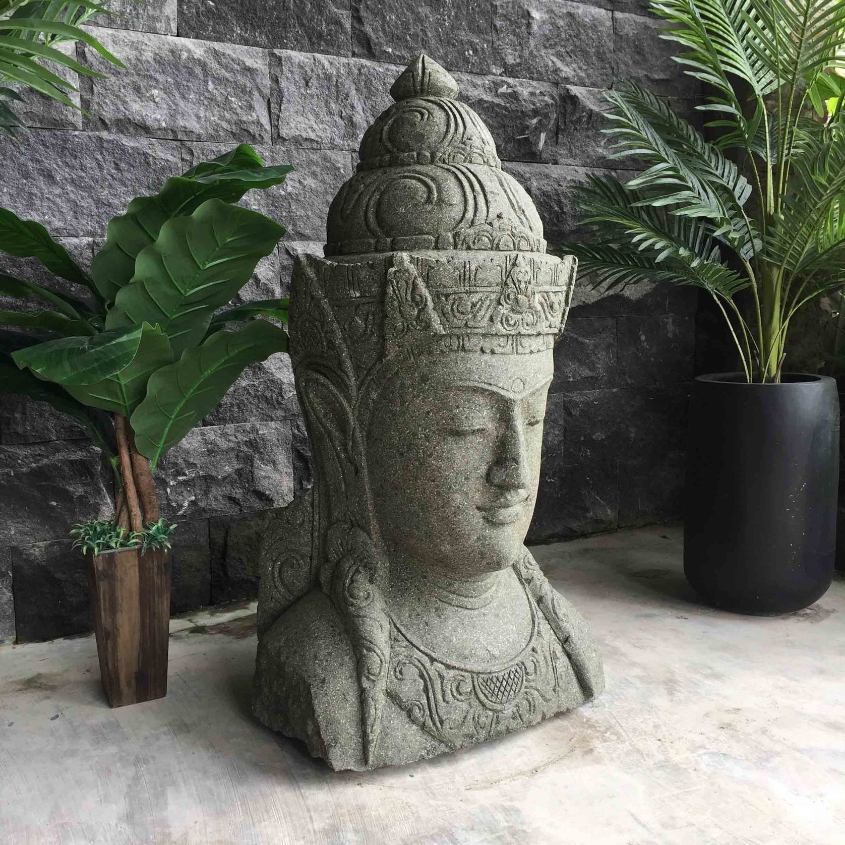 Greenstone Buddha Statue 105cm gallery detail image
