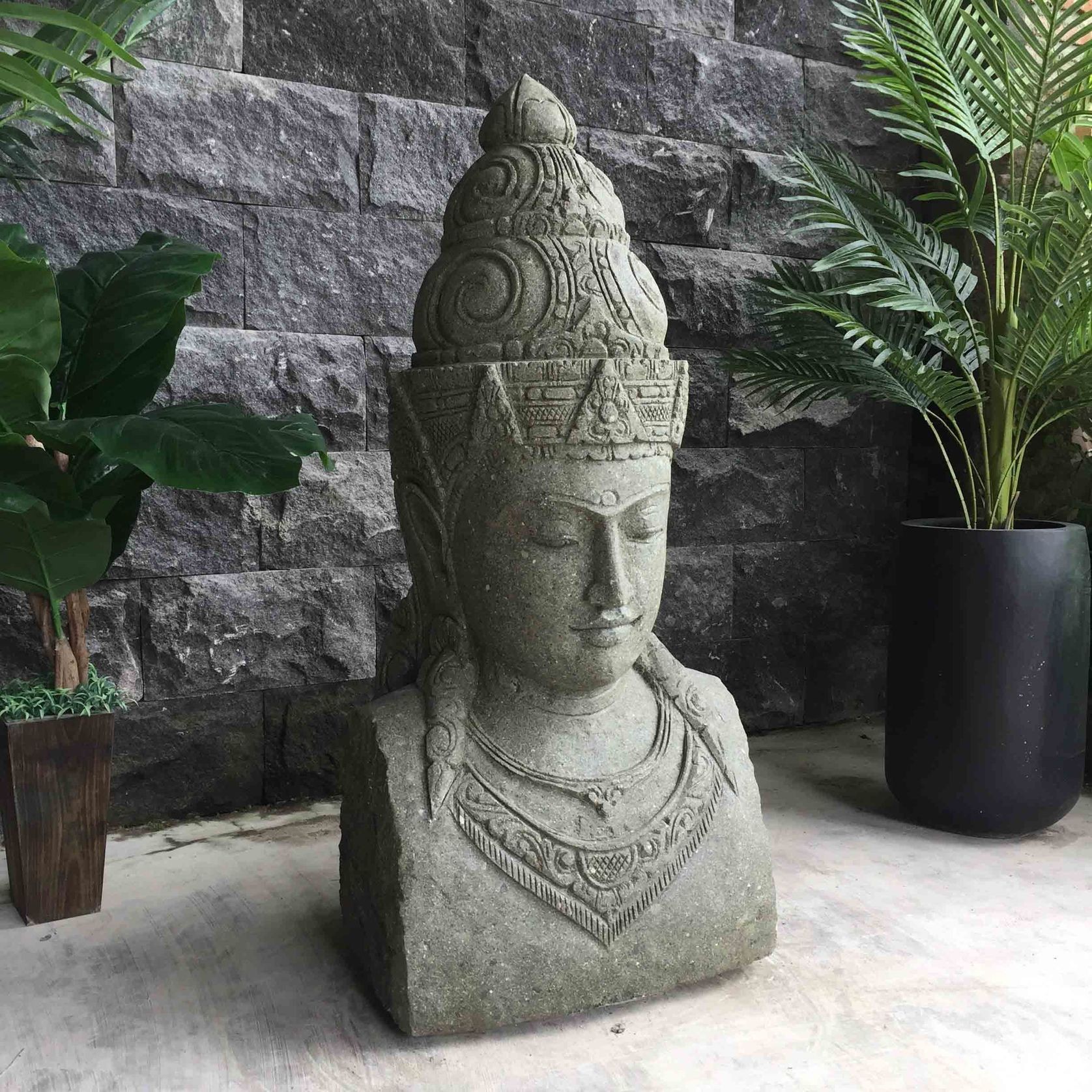 Greenstone Buddha Statue 104cm gallery detail image