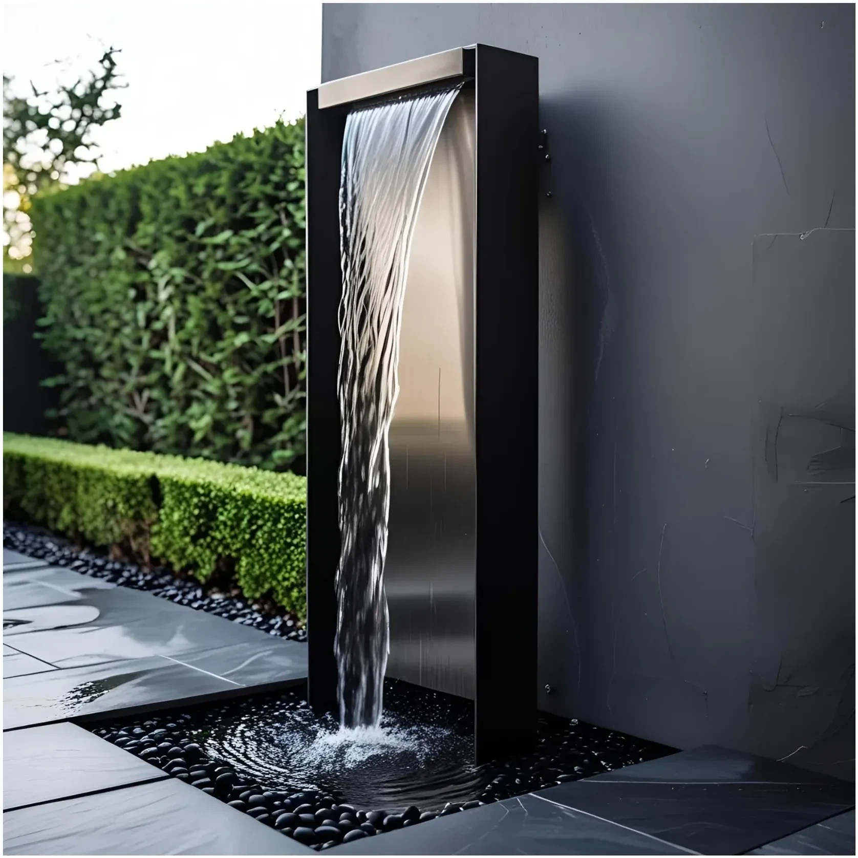 Luxe Black Water Feature III gallery detail image