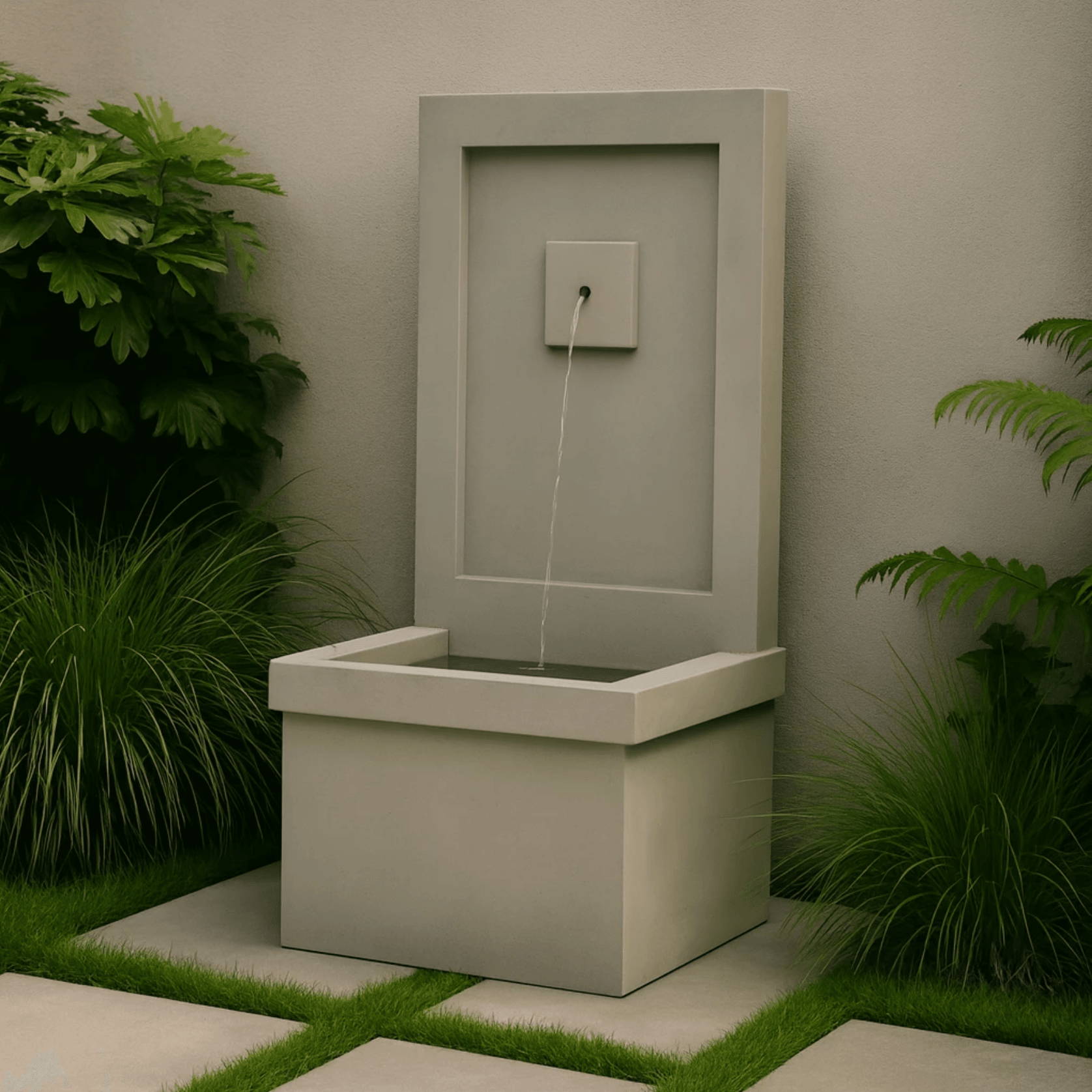 Rectangular Wall Single Spout Fountain gallery detail image