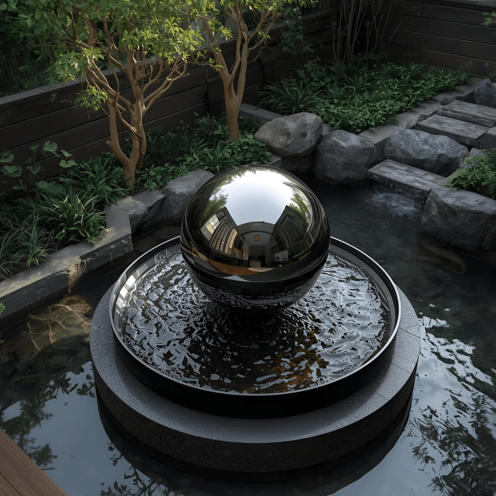 Orin Sphere Fountain gallery detail image