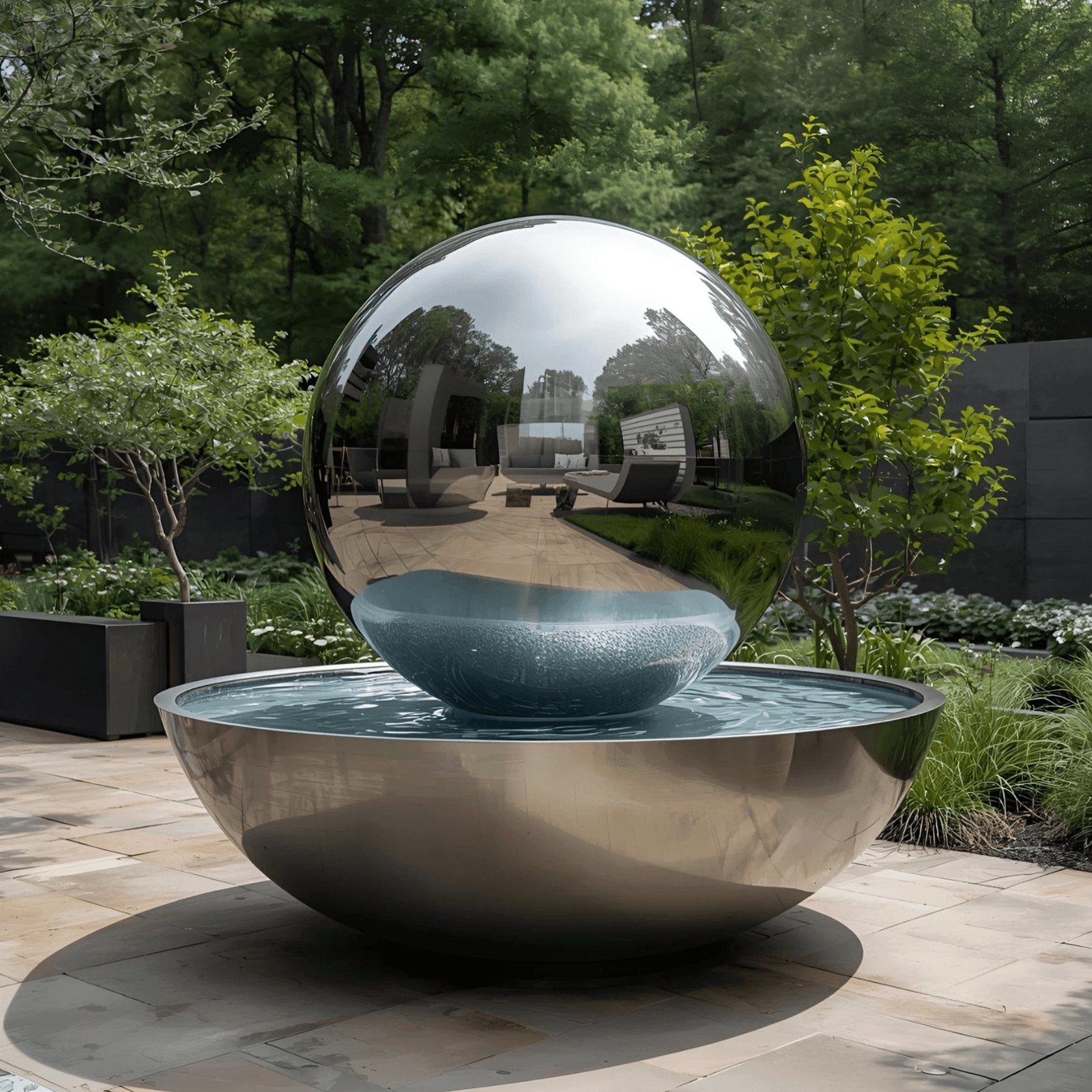 Solara Sphere Fountain gallery detail image