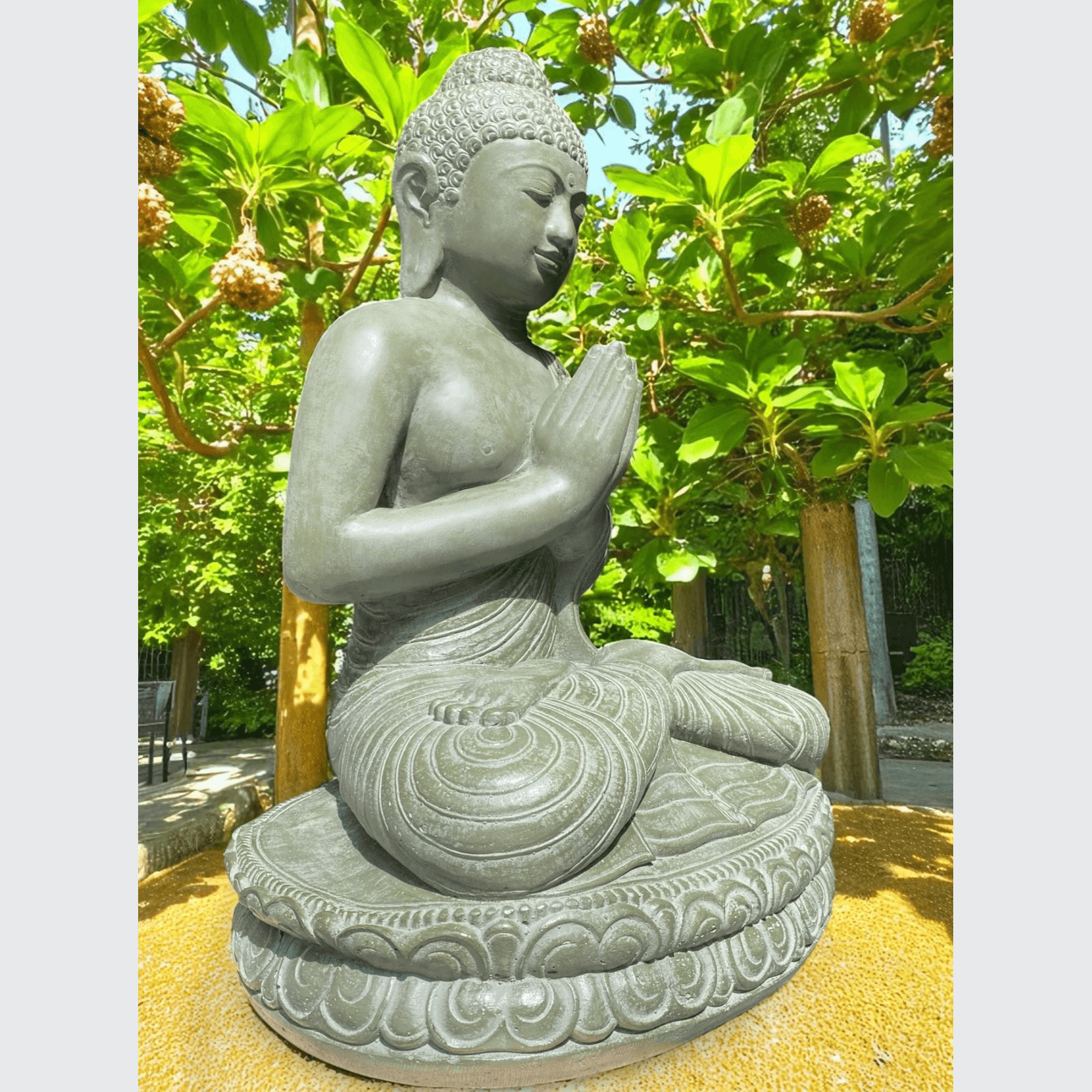 Praying Buddha Sculpture - (3063) gallery detail image