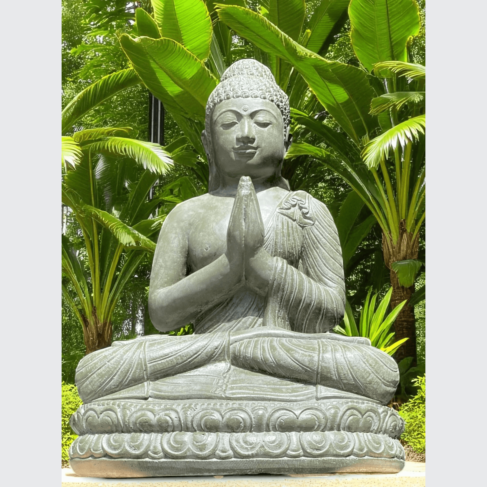 Praying Buddha Sculpture - (3064) gallery detail image