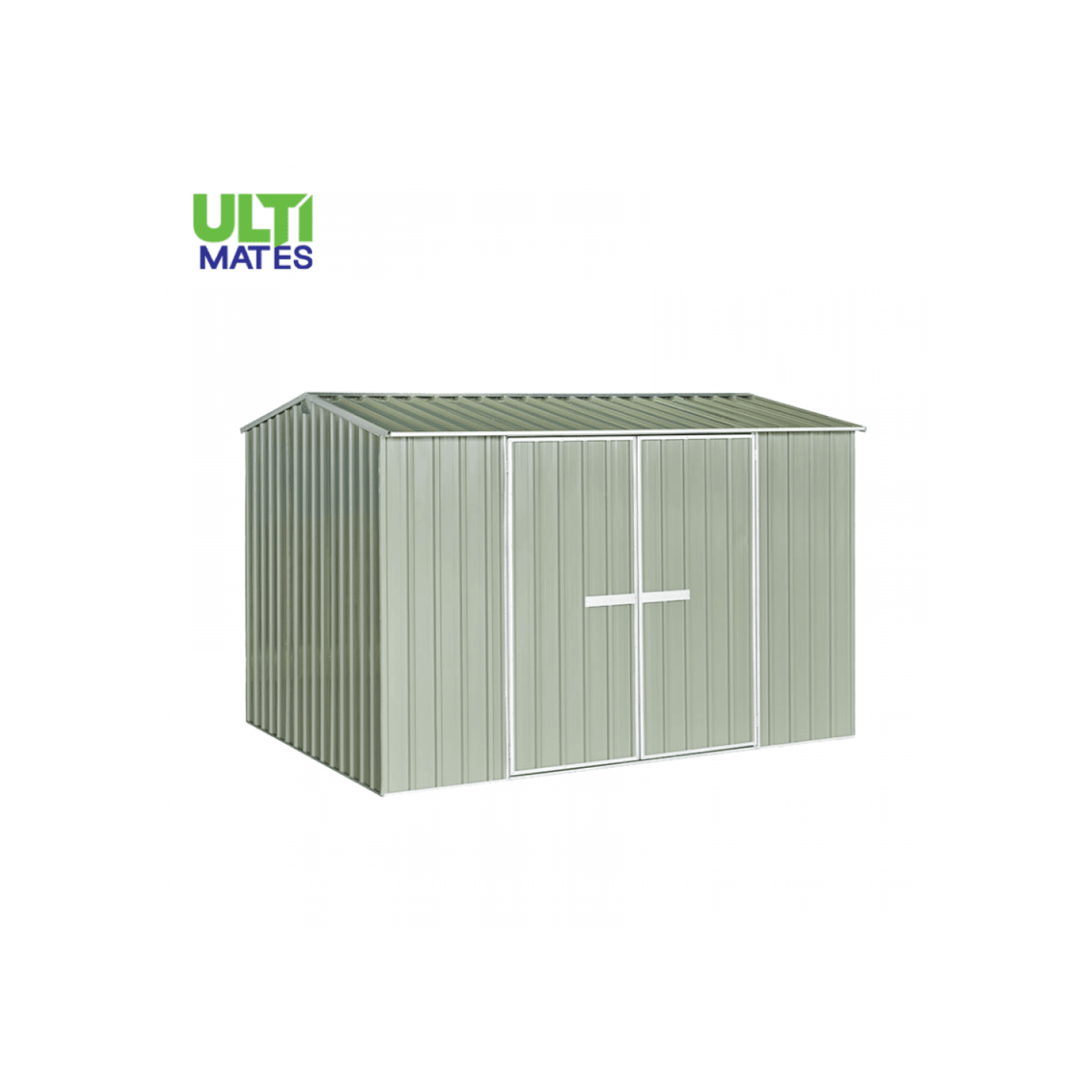 3030 x 2280 x 2025mm Garden Shed Gable Roof Hazy Grey gallery detail image