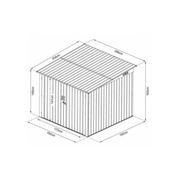 Bike Shed Garden Storage Box | Grey gallery detail image