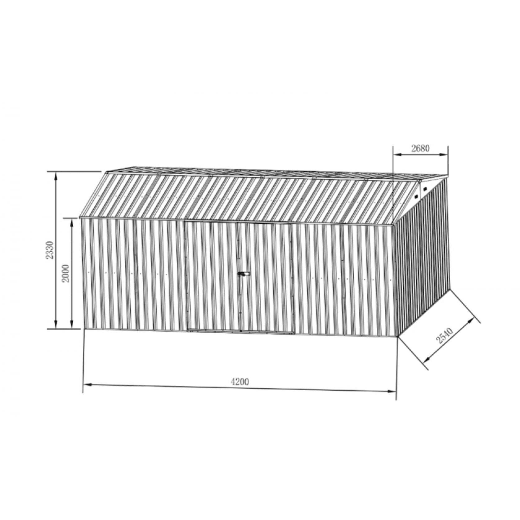 Garden Sheds Grey | YH-G2H1408I-AKL gallery detail image