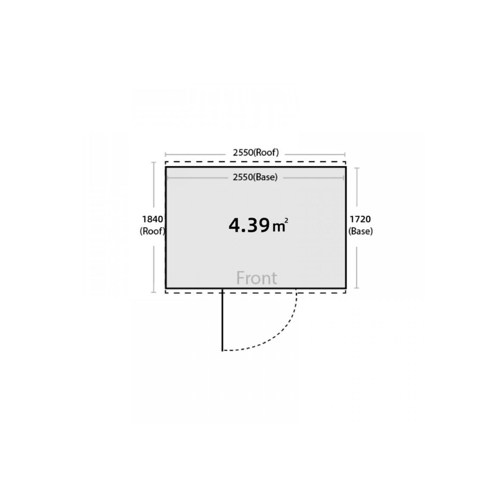 Garden Sheds Grey | YH-F0806-H200-Grey-AKL gallery detail image