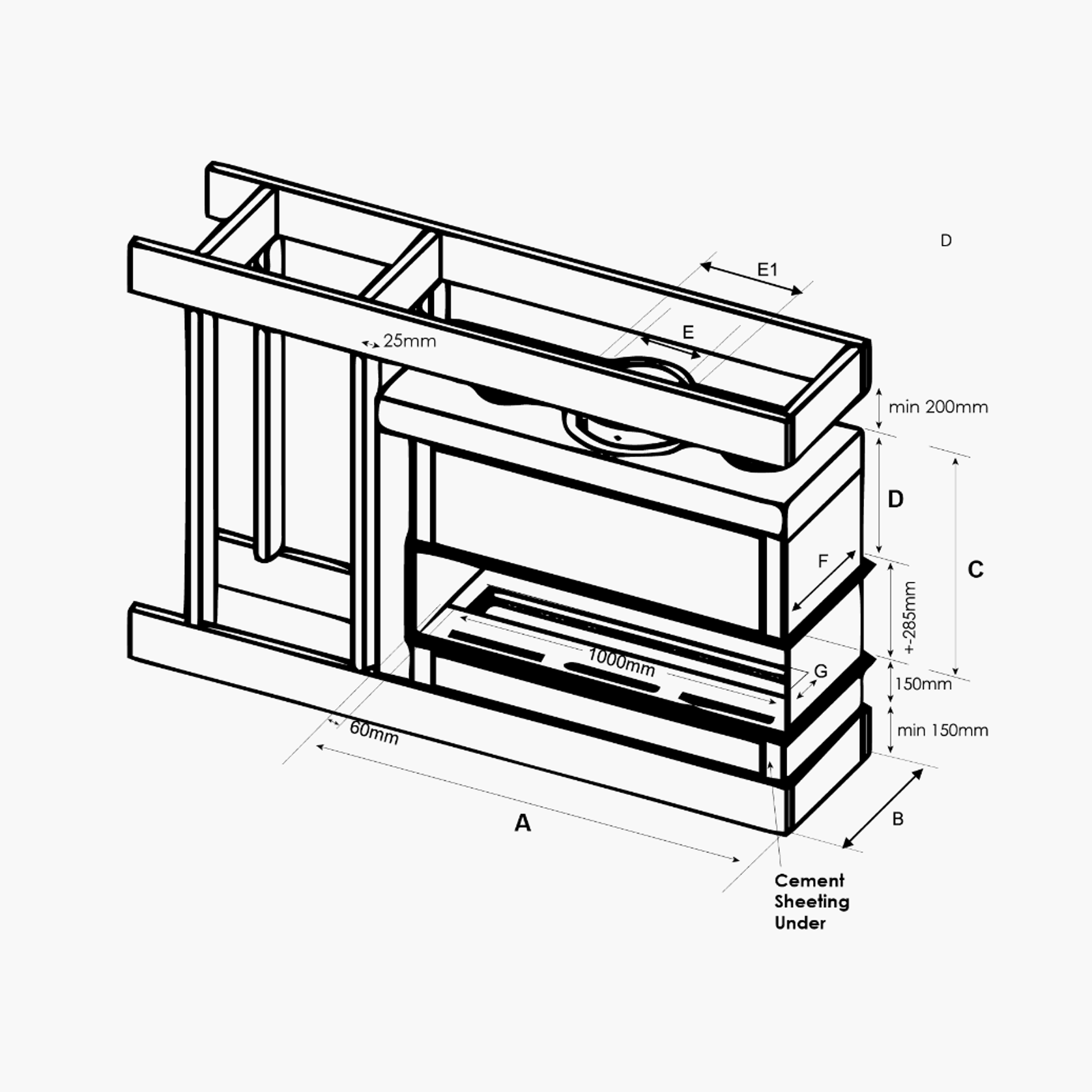 Horizon 3 Sided | Gas Fireplace gallery detail image
