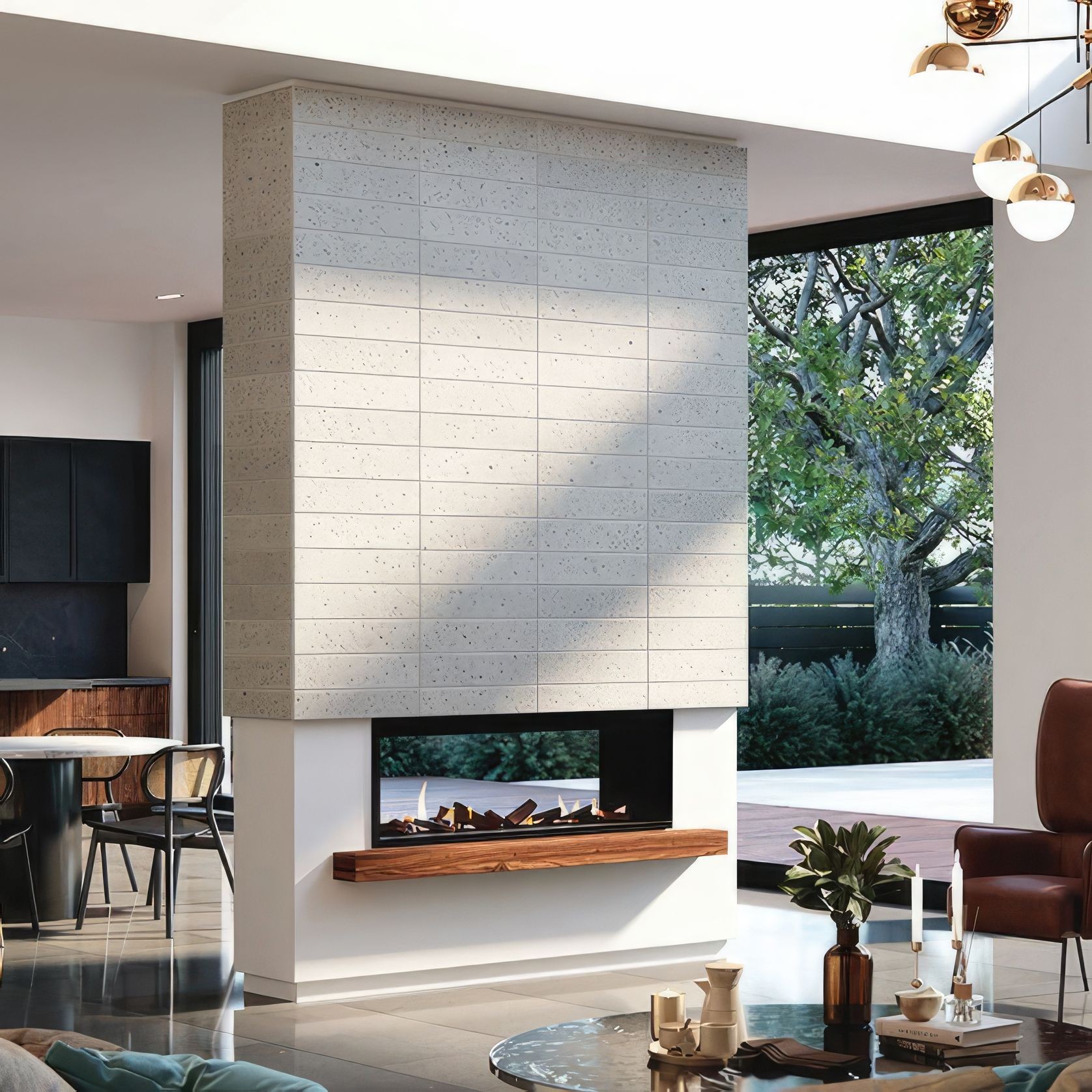 Element Double Sided | Gas Fireplace gallery detail image
