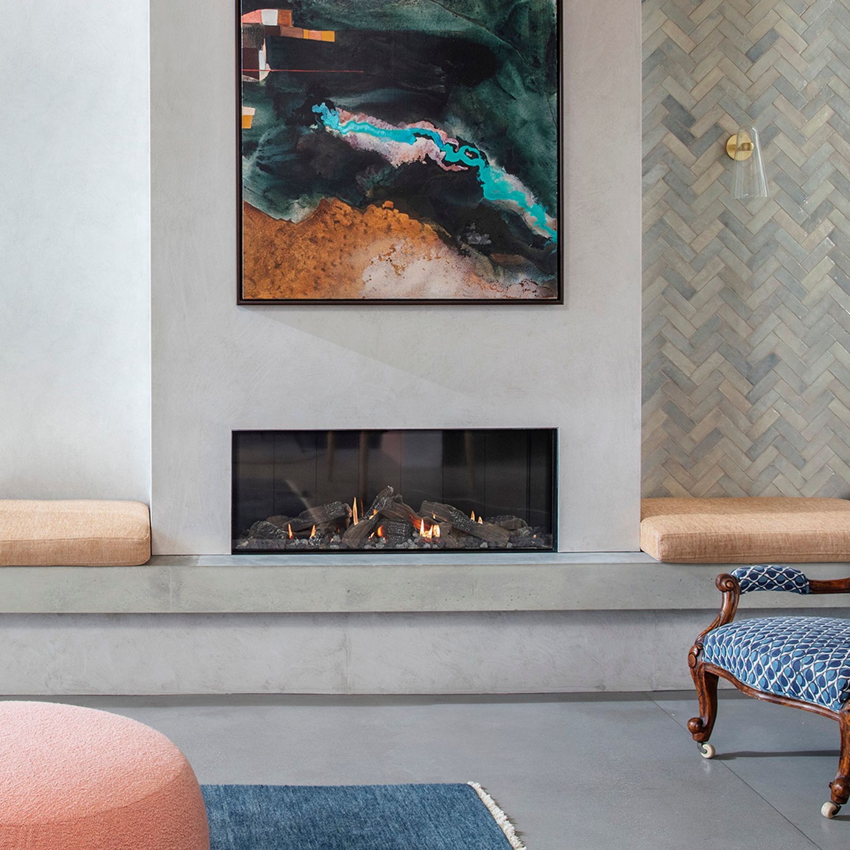 Escea DS1150 High Output Frameless Gas Fireplace gallery detail image