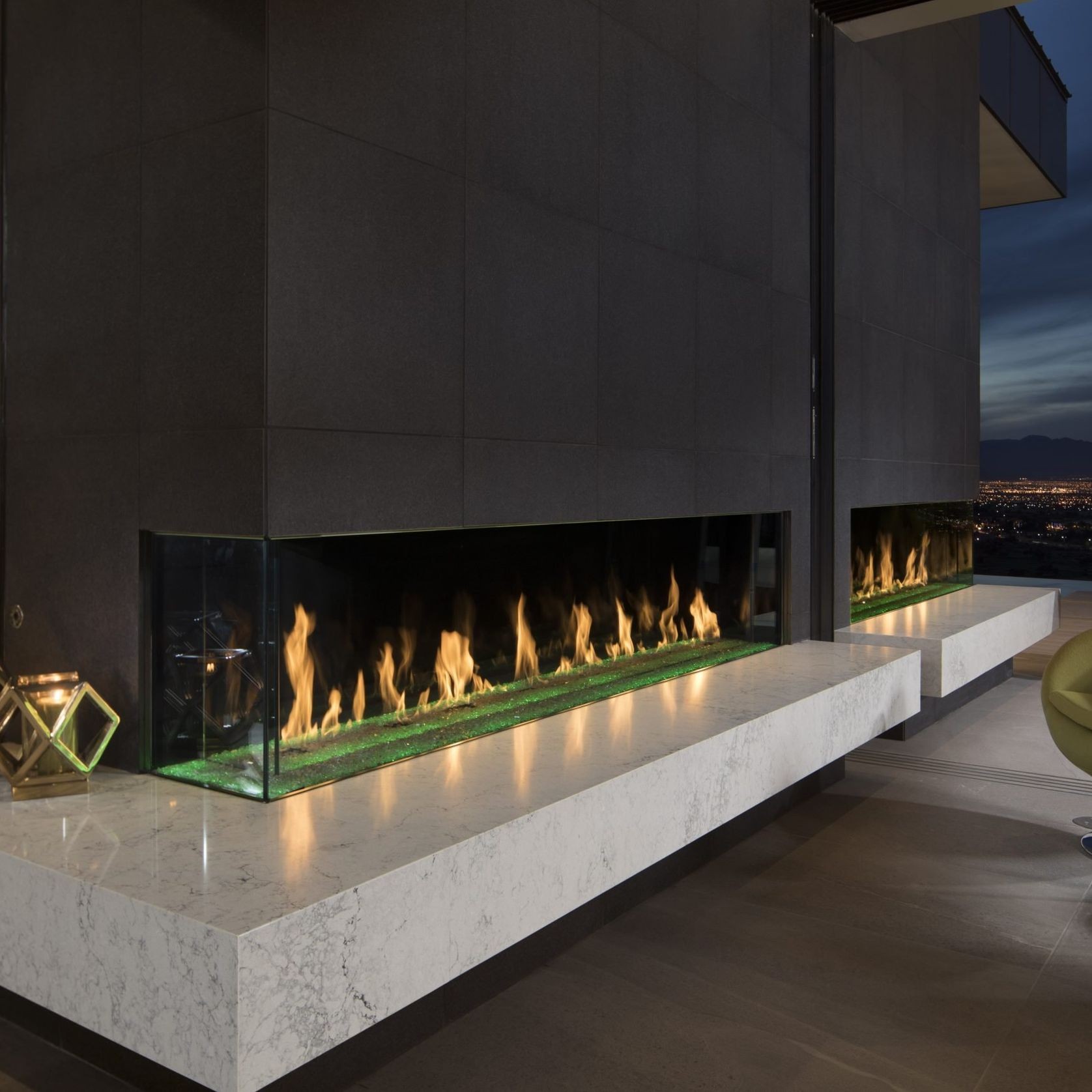 Davinci Left & Right Hand Corner Gas Fireplaces | ArchiPro AU