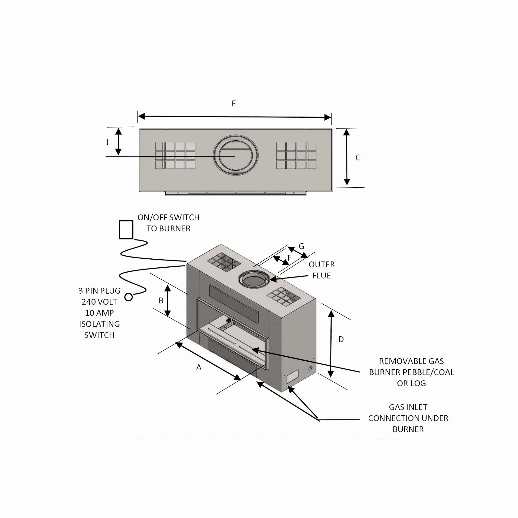 Horizon Lowline | Gas Fireplace gallery detail image
