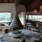 JC Bordelet Eva 992 - Suspended Wood Fireplace gallery detail image