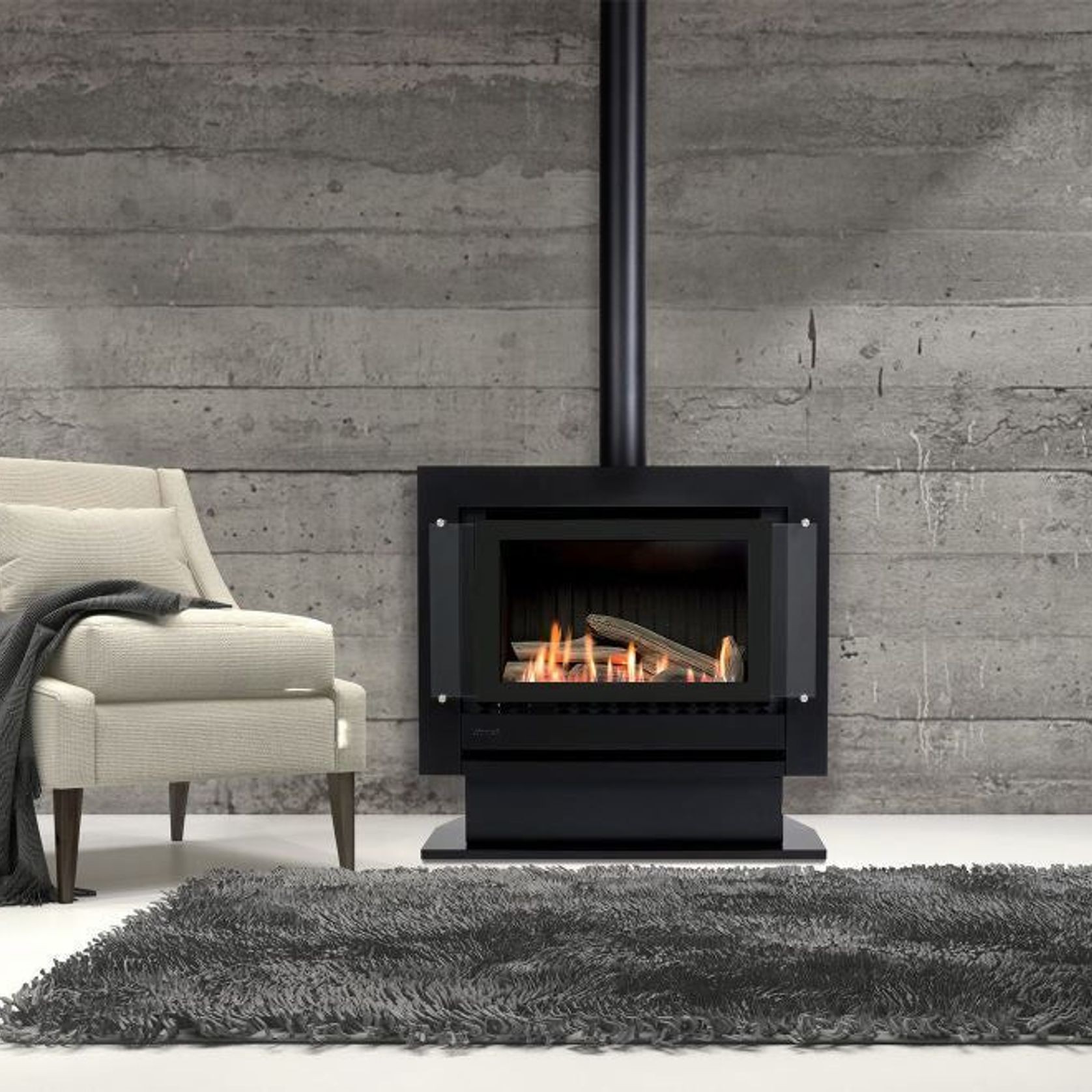 Neo Freestanding Gas Fire gallery detail image