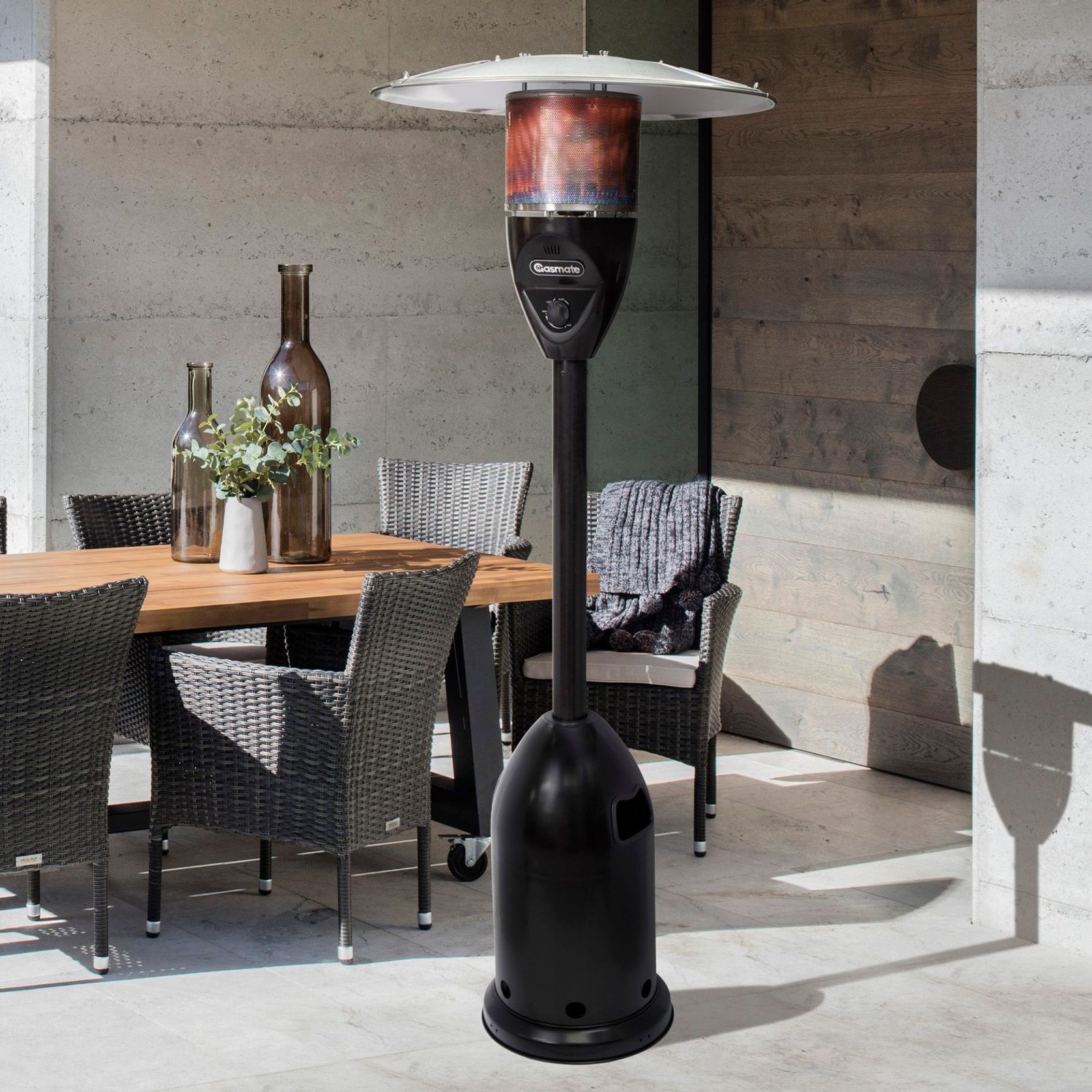 Gasmate Stellar Black Deluxe Patio Heater ArchiPro AU