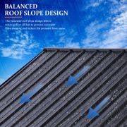 Cedar Wood Patio Gazebo with Black Hard Top Roof gallery detail image