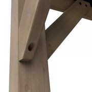 Cedar Wood Patio Gazebo with Black Hard Top Roof gallery detail image