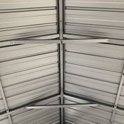 Cedar Wood Patio Gazebo with Black Hard Top Roof gallery detail image