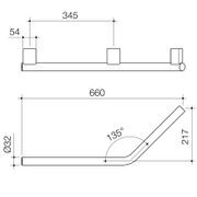 Opal Support Rail 135 Degree Left Handed gallery detail image