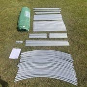 Strong Tunnel Greenhouse Galvanised Frame | 10m gallery detail image