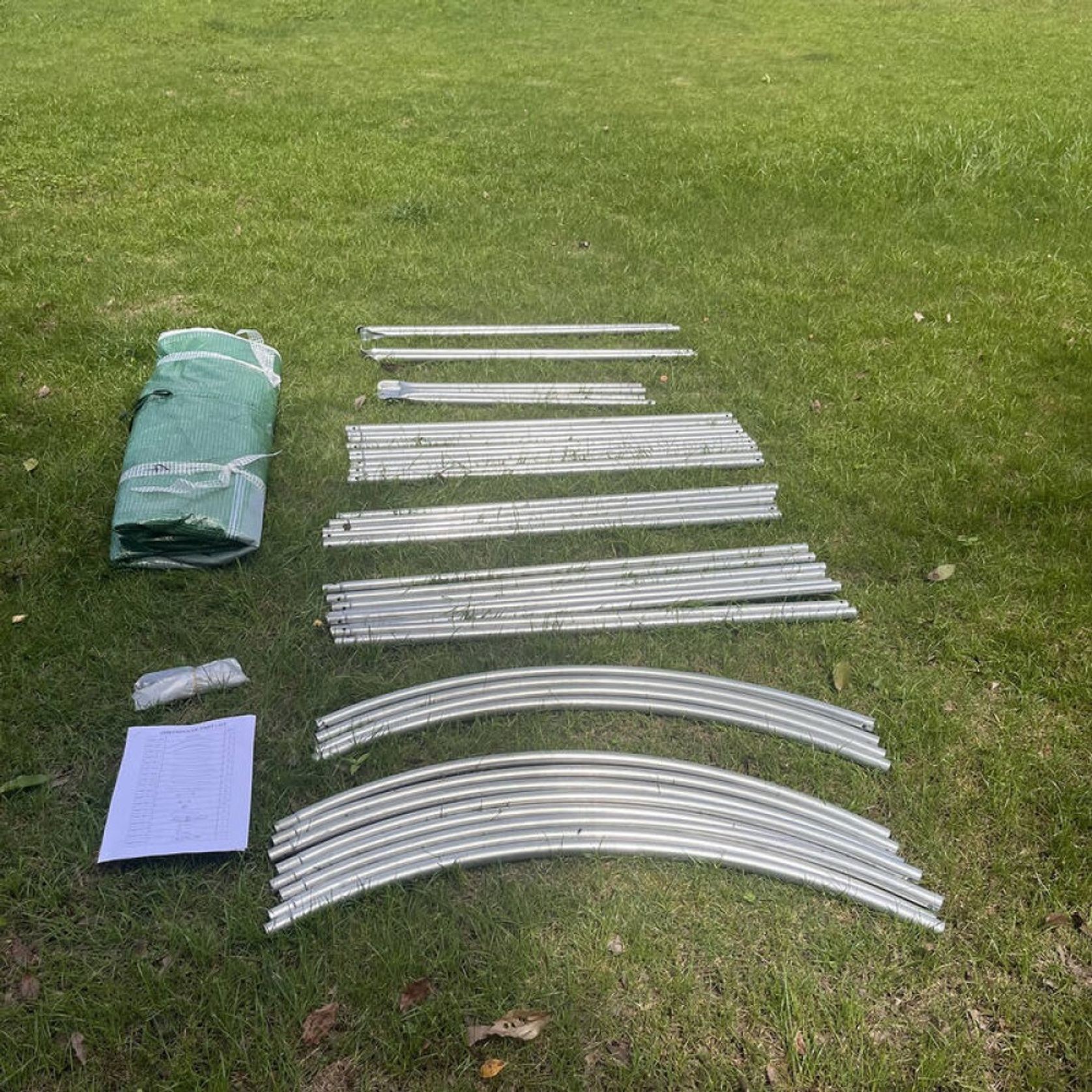 Strong Tunnel Greenhouse Galvanised Frame Side Open | 3m gallery detail image