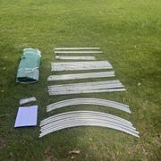 Strong Tunnel Greenhouse Galvanised Frame Side Open | 3m gallery detail image