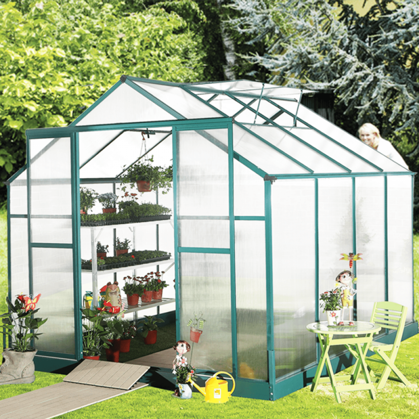 Ultimate Greenhouse 6mm Twin Wall 3000 x 3000mm gallery detail image