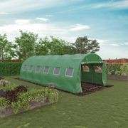 Strong Tunnel Greenhouse Galvanised Frame | 10m gallery detail image