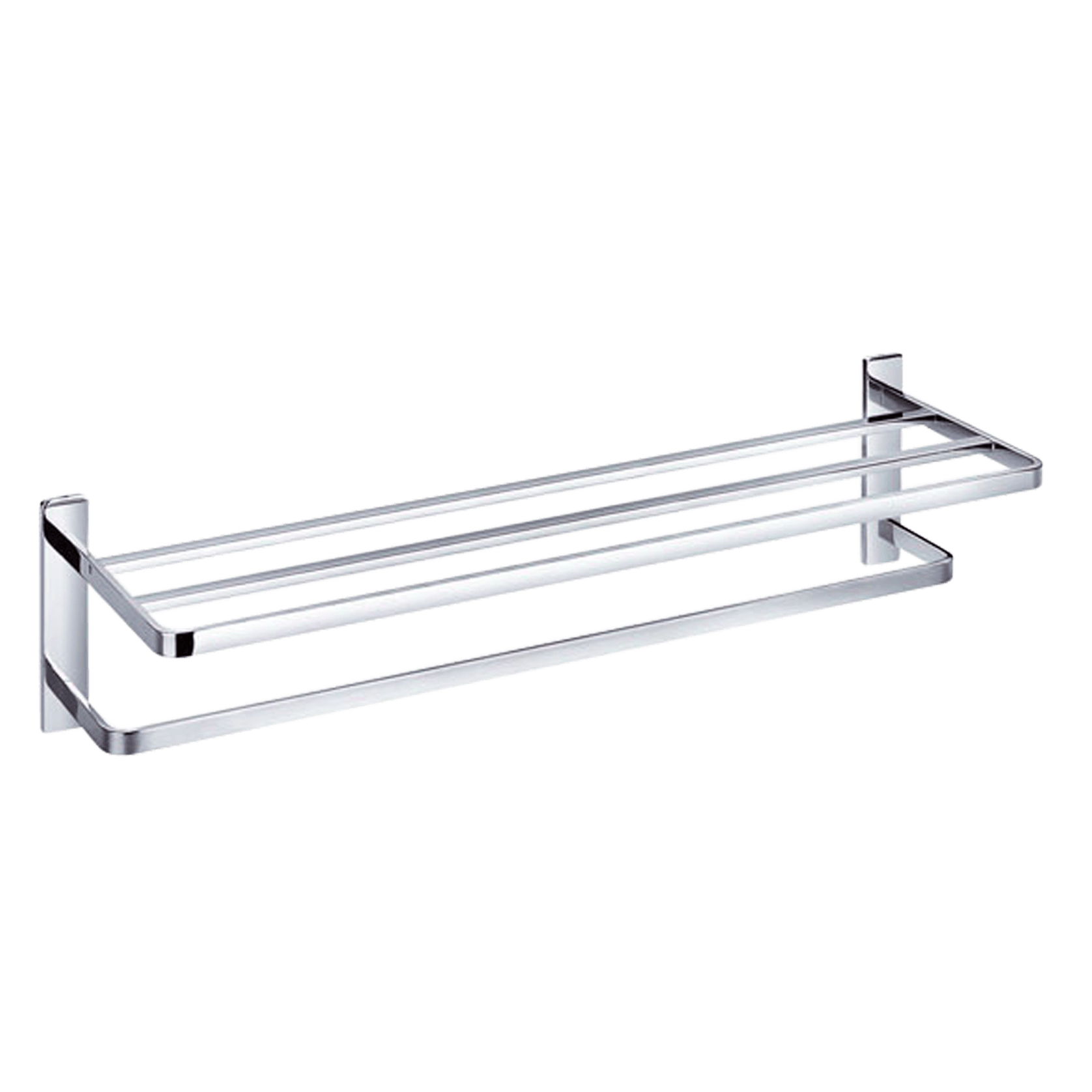 Cubic Long Towel Shelf & Rail 610mm gallery detail image