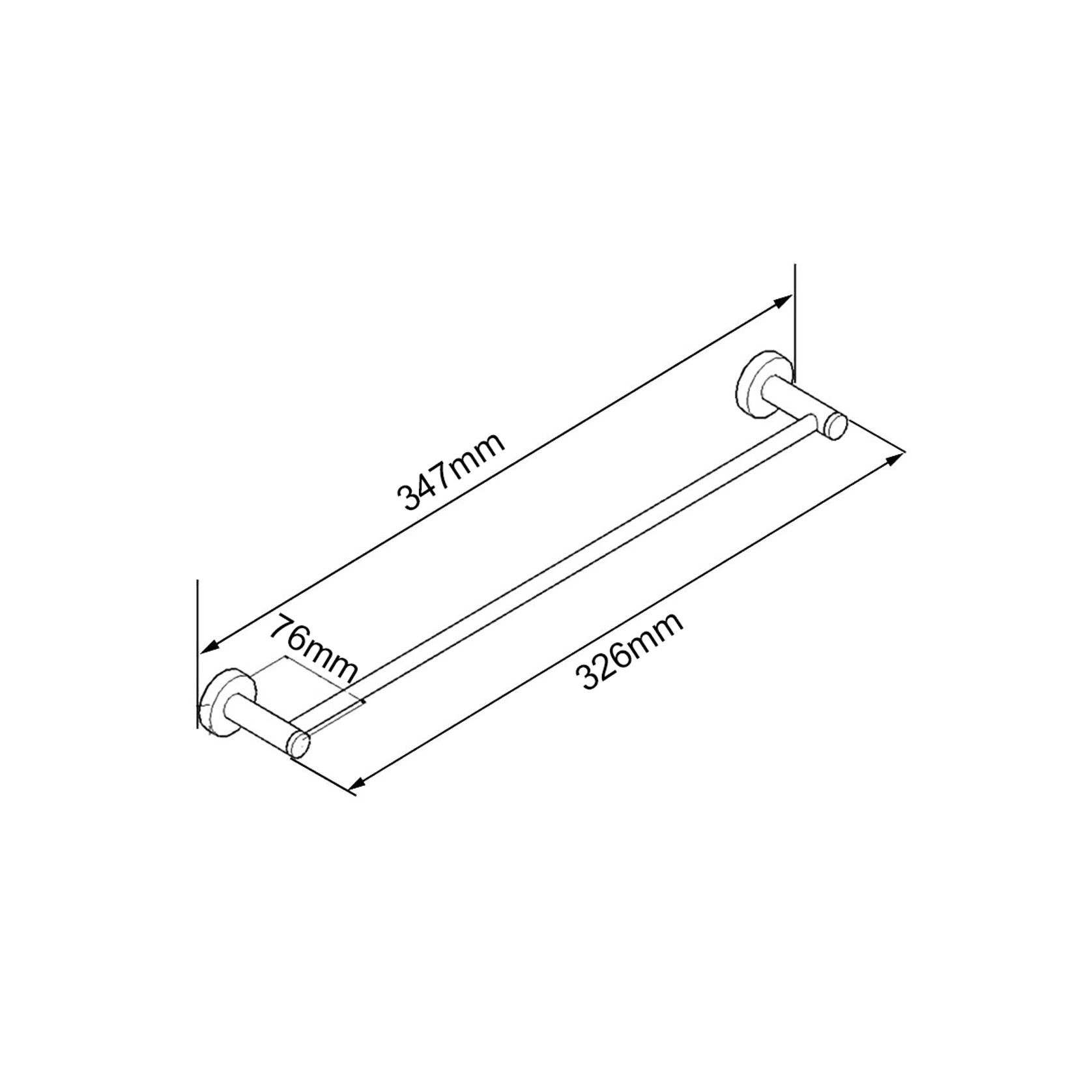 Lucid Pin Hand Towel Rail Chrome gallery detail image