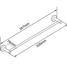 Lucid Pin Hand Towel Rail Matte Black gallery detail image