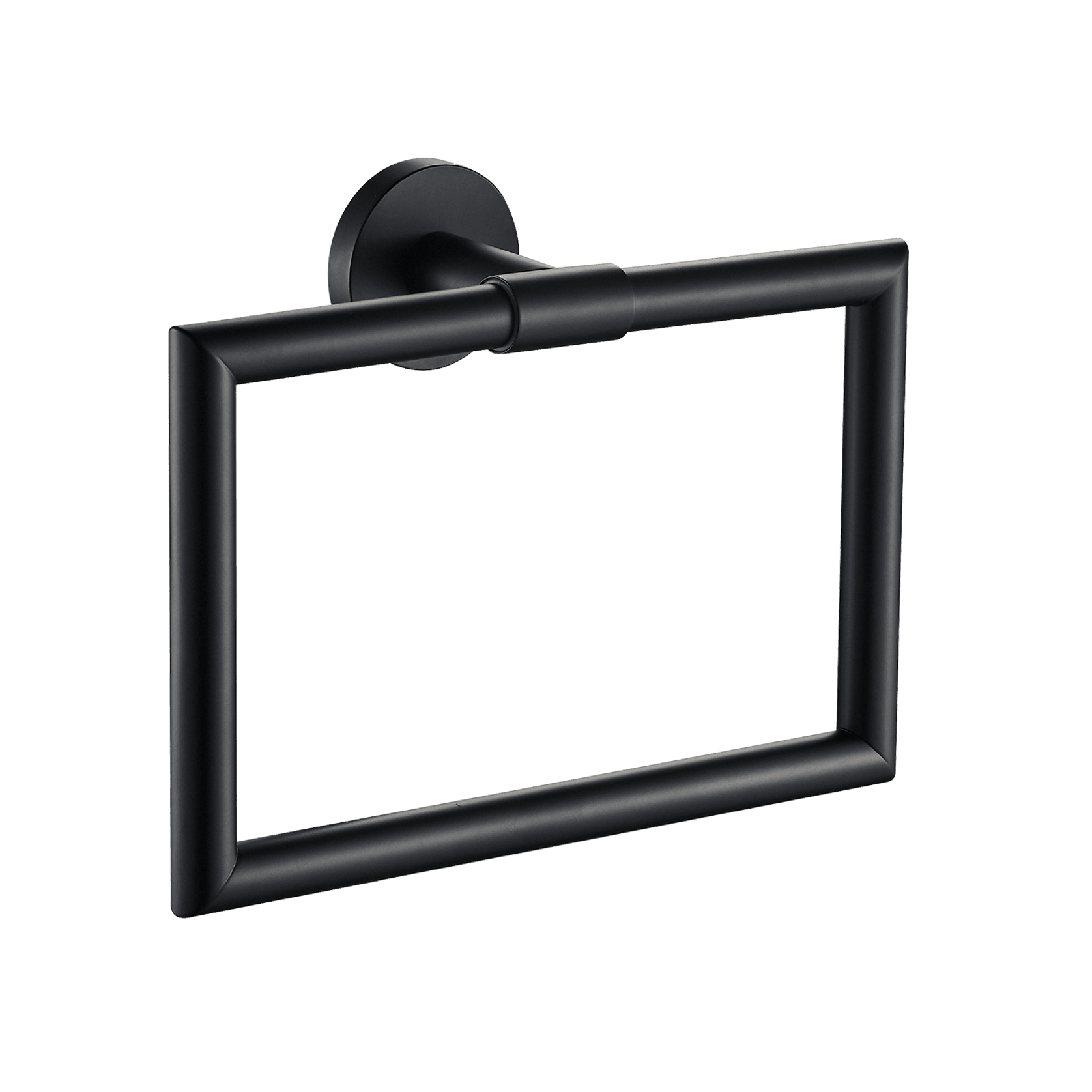 Colab Hand Towel Ring Matte Black gallery detail image