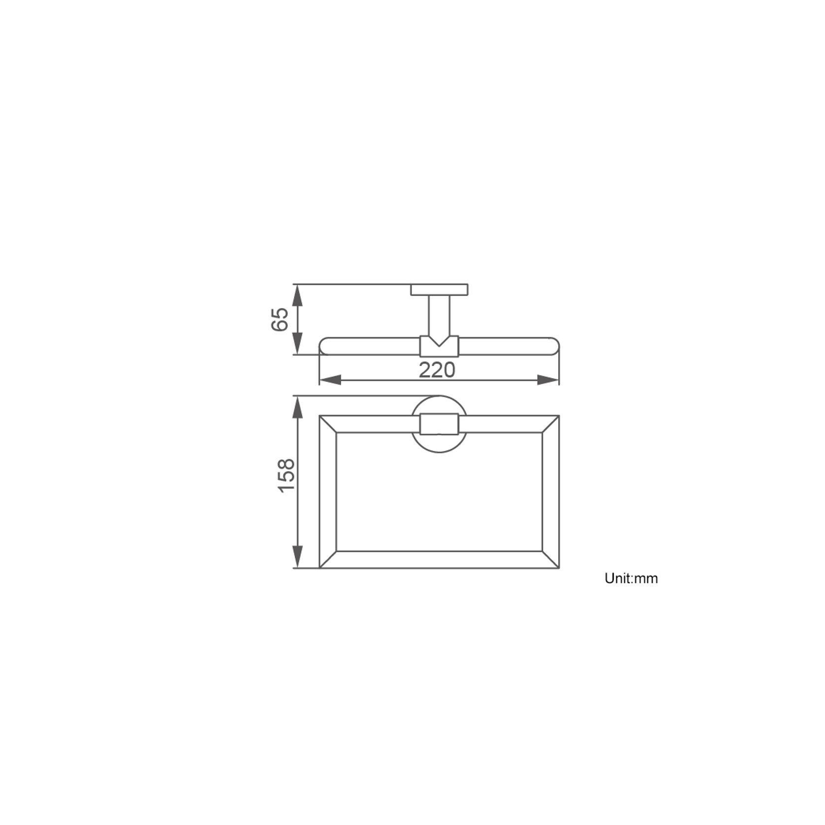 Colab Hand Towel Ring Gun Metal gallery detail image