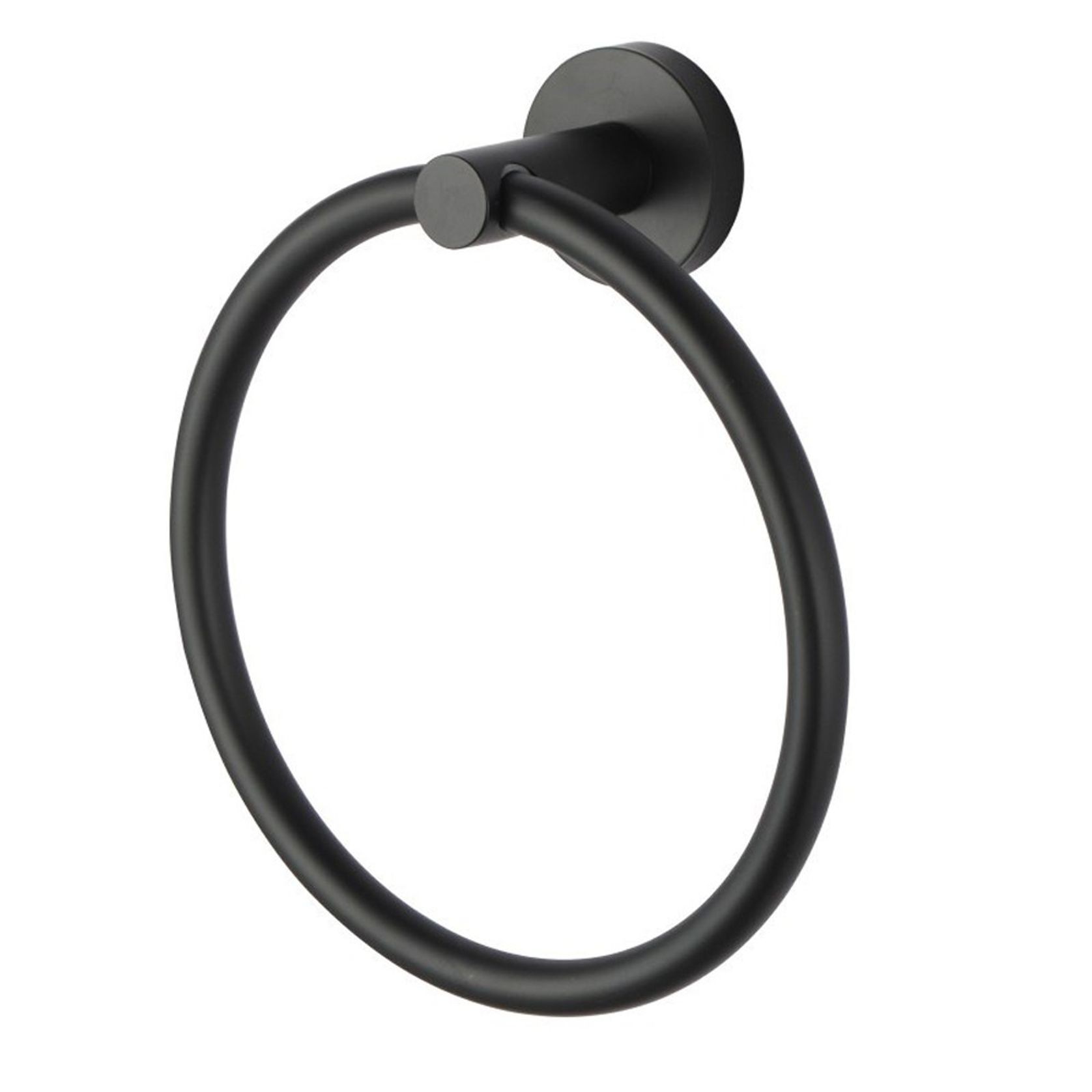 Lucid Pin Hand Towel Ring Matte Black gallery detail image