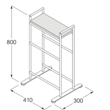 Minimal Free-standing Towel Holder by Boffi gallery detail image