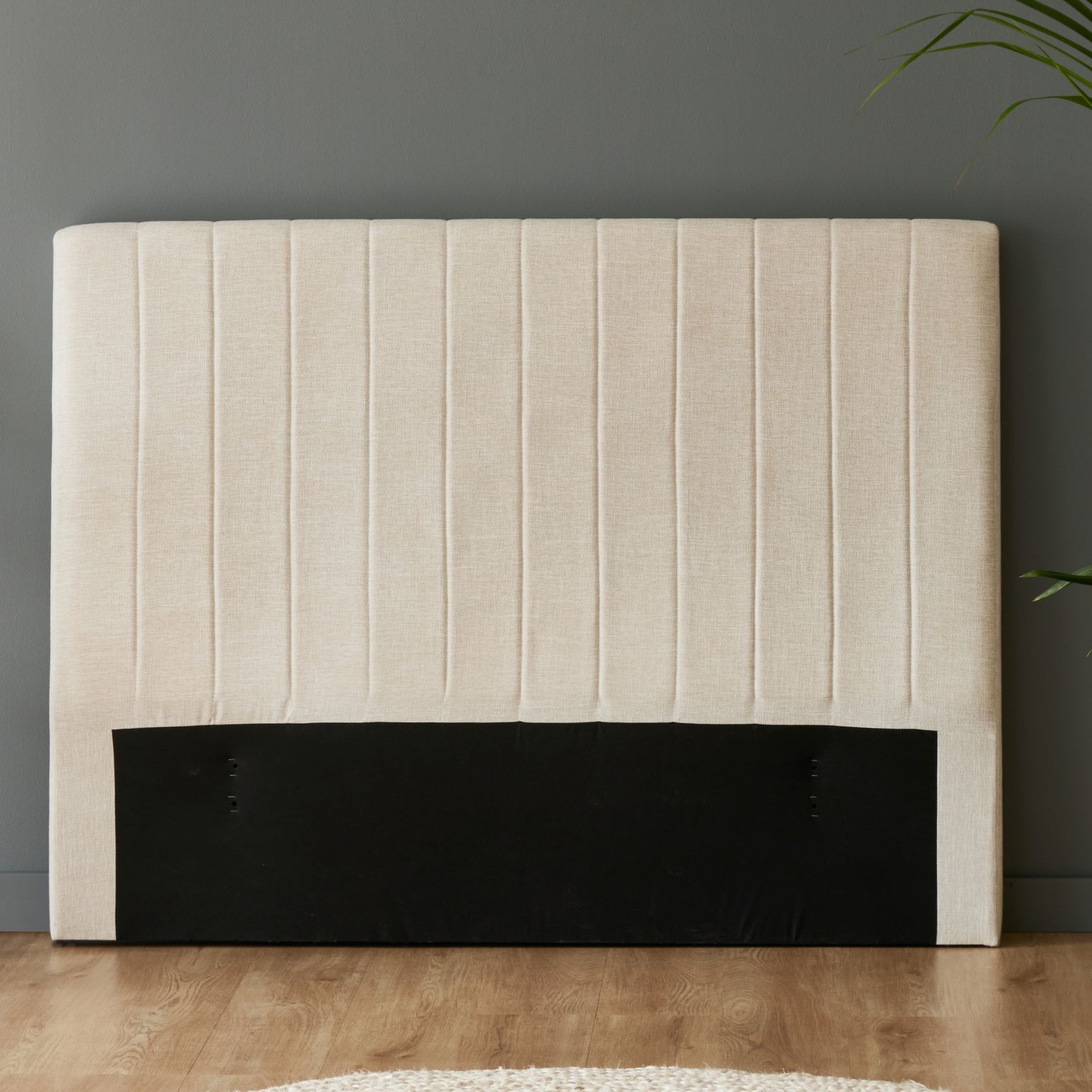 Cannes Double Upholstered Headboard Beige ArchiPro AU