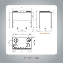 Elicent REC 320 TC – Compact MVHR Unit gallery detail image