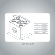 Blauberg KOMFORT SB350 Residential Balanced Ventilation gallery detail image