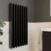 Double Gordon Heated Towel Rail | Black gallery detail image