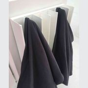 Double Gordon Heated Towel Rail | White gallery detail image