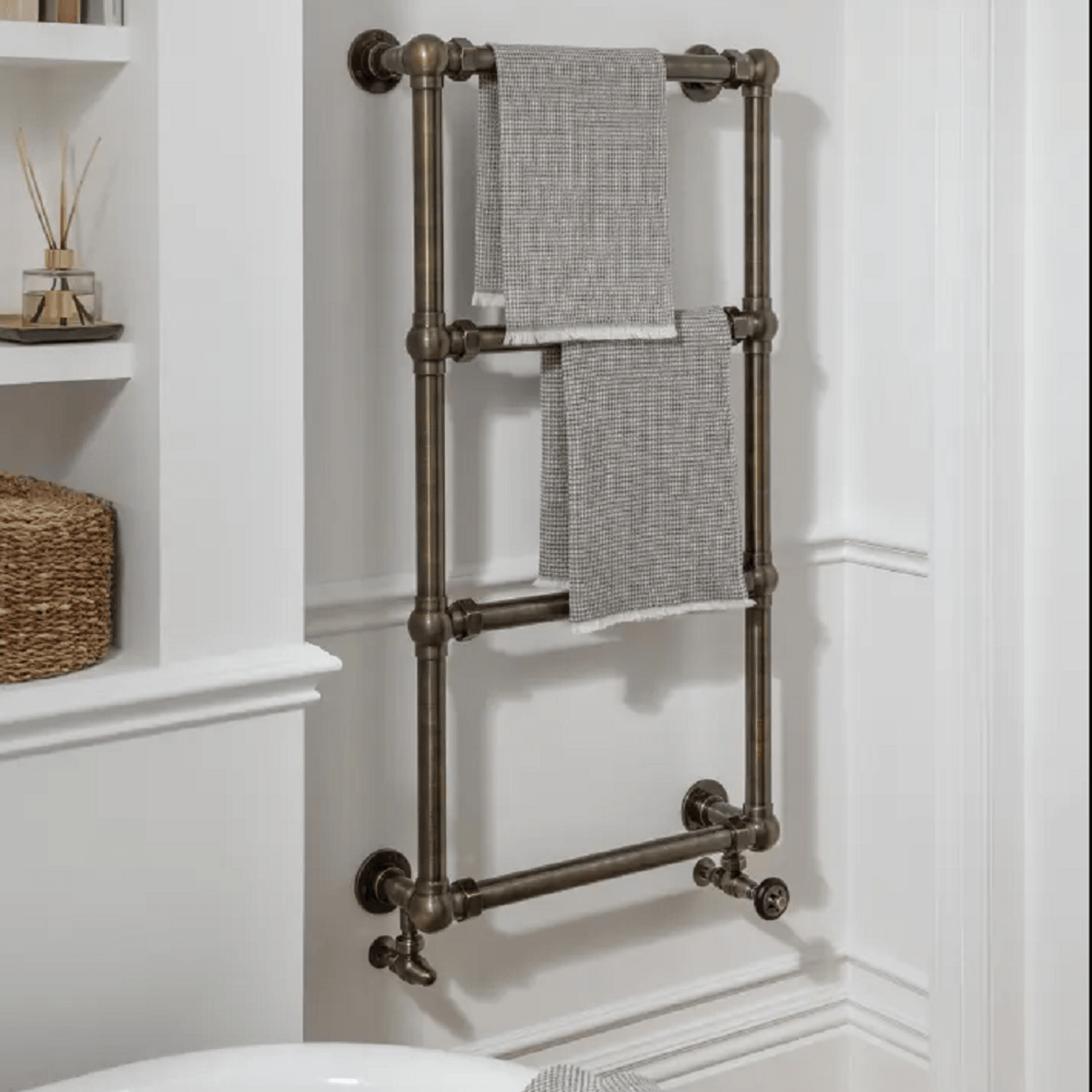 Paladin 4 Bar Belvoir Towel Rail (Antique Brass) gallery detail image