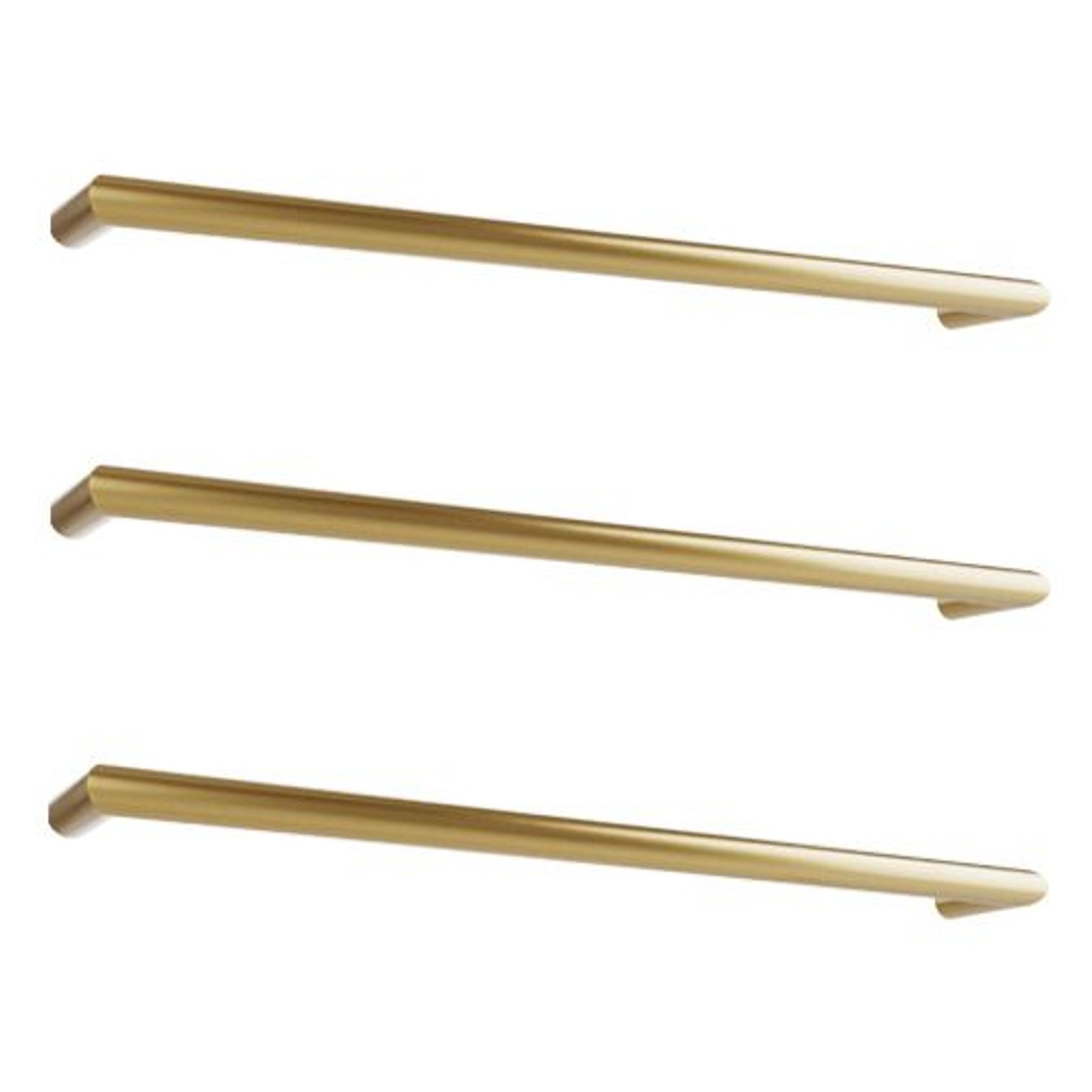 Toro Round Heated Towel Rail - 432mm gallery detail image